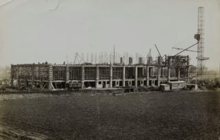 Shredded Wheat under construction 1925, Library photo collection, Hertfordshire Archives and Local Studies